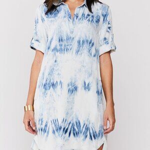 NWT Velvet Heart Tie Dye Tab Sleeve Tunic Dress